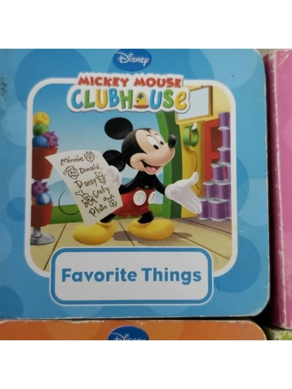DISNEY Mickey Mouse Clubhouse Chubby First Baby Learning Book Set VGUC